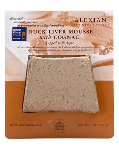 Duck Liver Pate with Cognac, 5 oz.