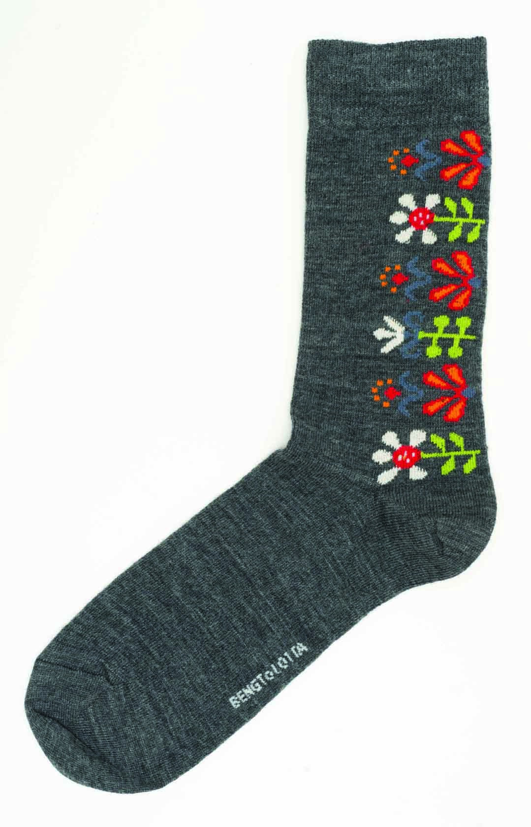 Bengt & Lotta Socks, Monica, Gray, Large