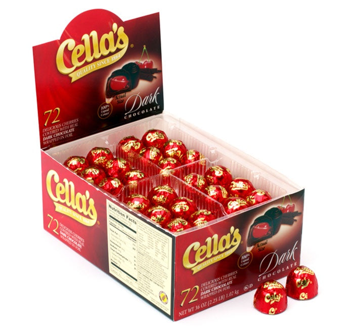 Cella's Dark Chocolate Covered Cherries, Individually Wrapped