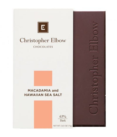 Christopher Elbow Macadamia Sea Salt Bar, 2.65 oz.