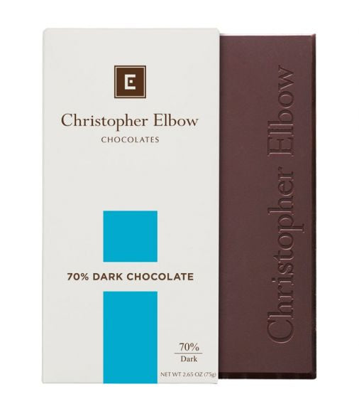 Christopher Elbow 70% Dark Chocolate Bar, 2.65 oz.