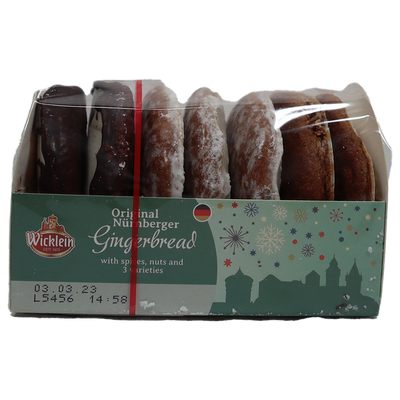 Wicklein Lebkuchen Assorted 3 Variety with 14% Nuts