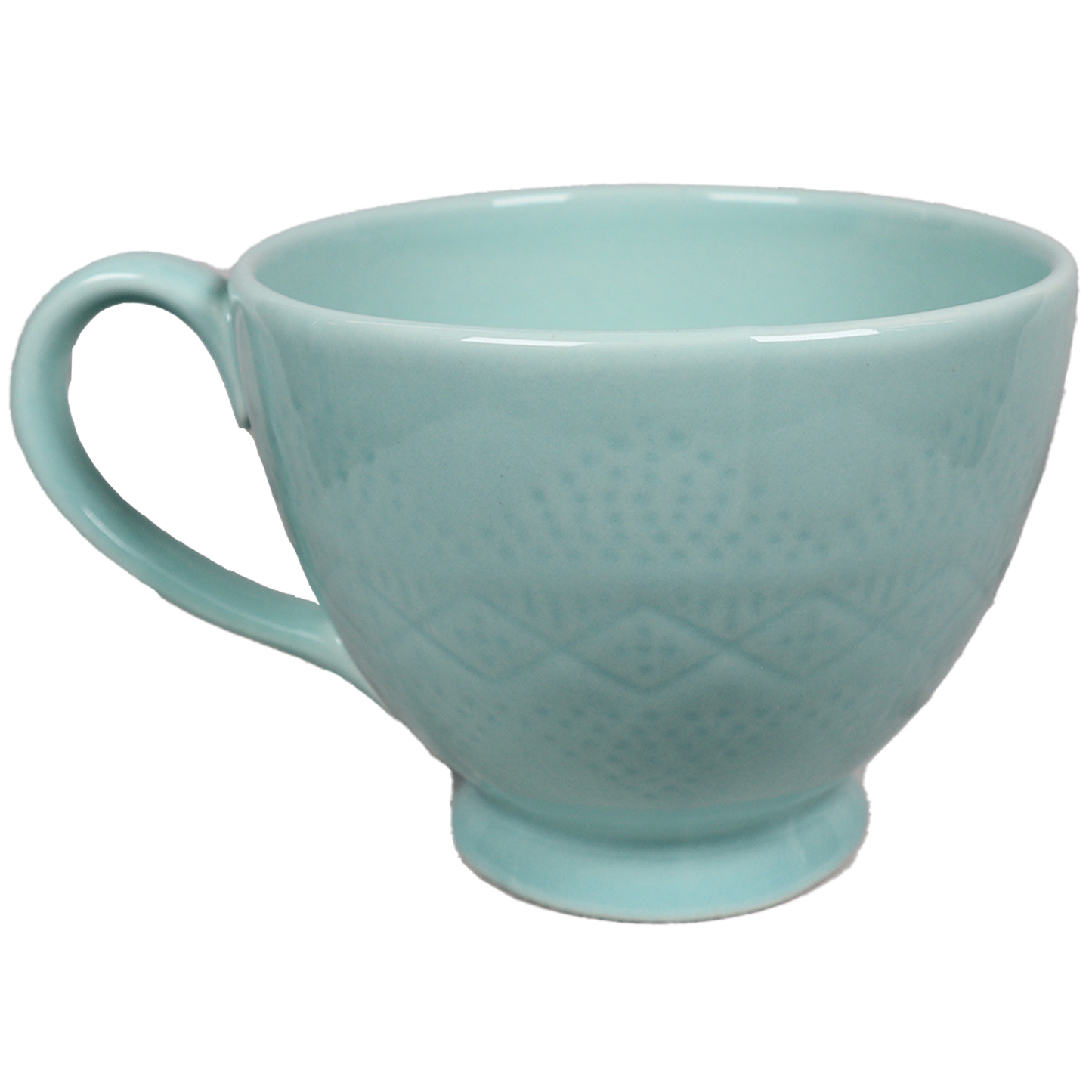 Blue Glass Acorn Mug