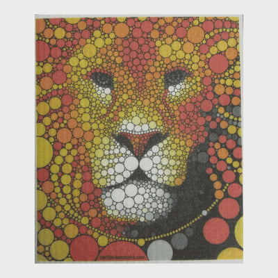 Colorful Lion Swedish Cellulose Dishcloth