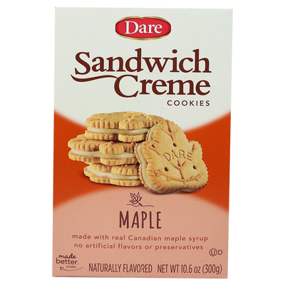Dare Maple Leaf  Crème Cookies