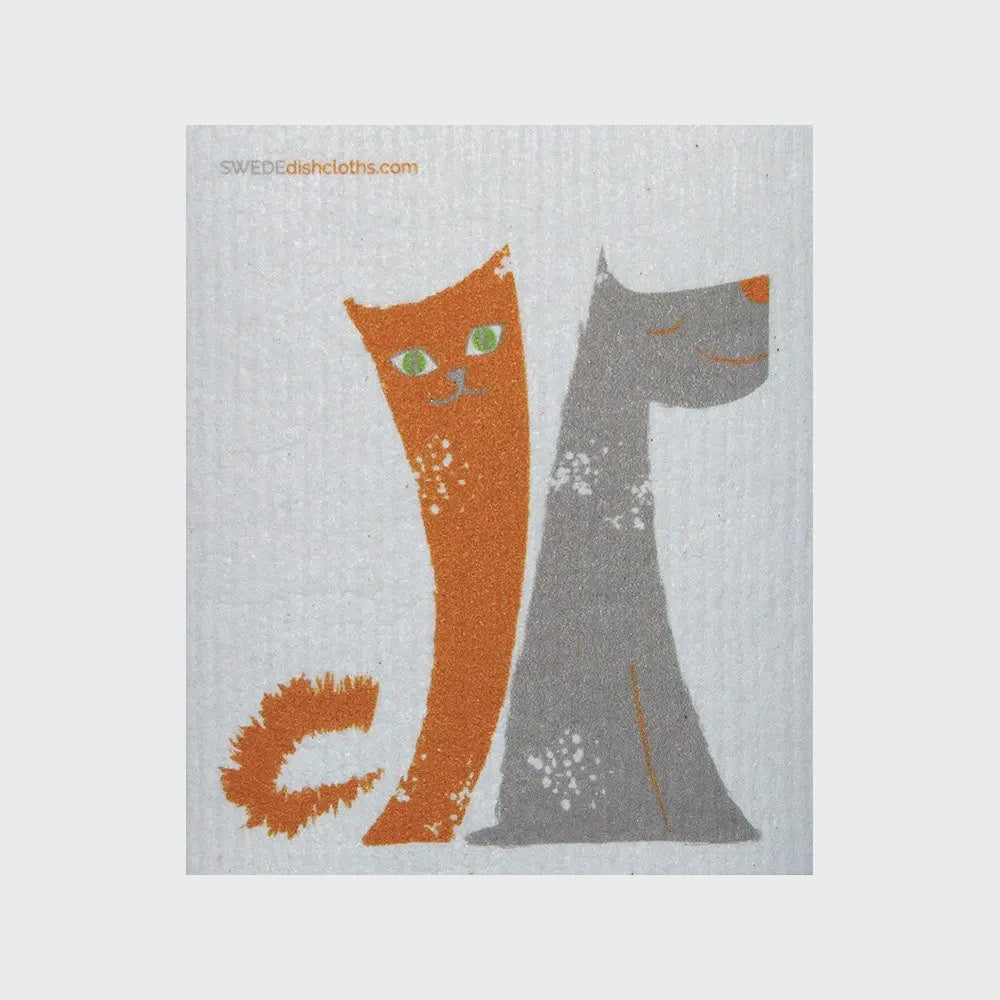 Dog/Cat Friends Swedish Cellulose Dishcloth