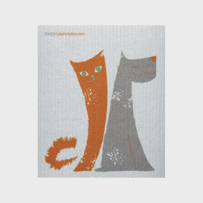 Dog/Cat Friends Swedish Cellulose Dishcloth