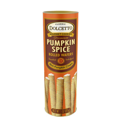 Dolcetto Wafer Rolls, Pumpkin Spice, 3 oz.