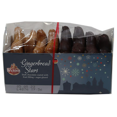 Wicklein Gingerbread Stars Chocolate Covered & Iced