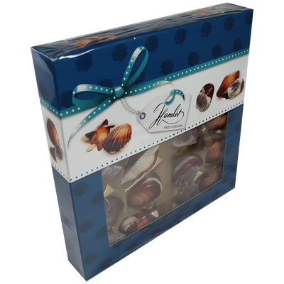 Hamlet Chocolate Seashells, Window Gift Box, 8.8 oz.