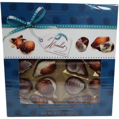 Hamlet Chocolate Seashells, Window Gift Box, 8.8 oz.