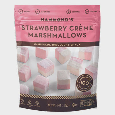 Hammond's Strawberry Crème Marshmallows, 4 oz.