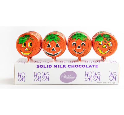 Madelaine Pumpkin Pops, Milk Chocolate, 1 oz.