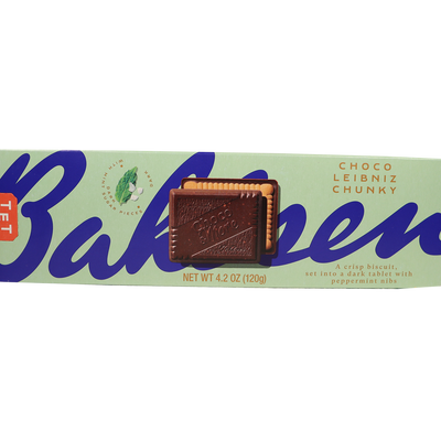 Bahlsen Chunky Chocolate Mint Leibniz, 4.4 oz.