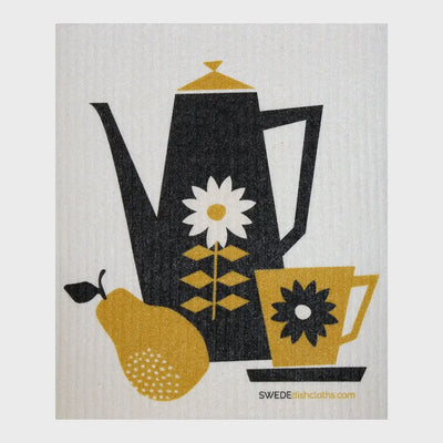 Retro Coffee Swedish Cellulose Dishcloth