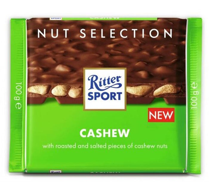 Ritter Sport Milk Chocolate with Cashew