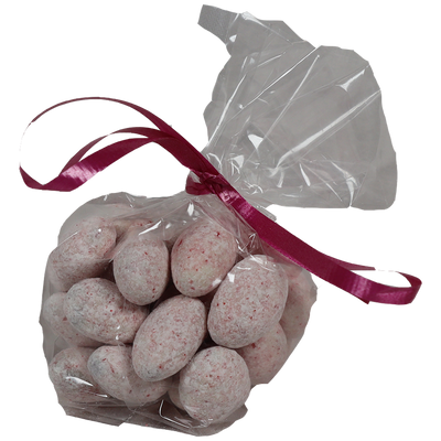 Sconza Candy Cane-Dusted Chocolate-Covered Almonds, 1/4-lb bag