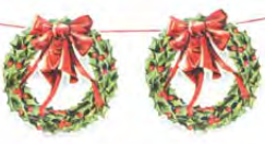 Wreath with Glitter Garland