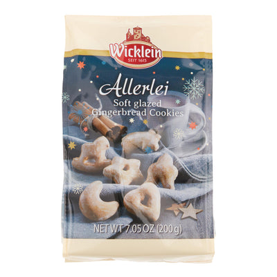 Wicklein Allerlei Soft Glazed Gingerbread Cookie Bag, 7.05 oz.