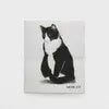 Black Cat with White Chest Swedish Cellulose Dishcloth