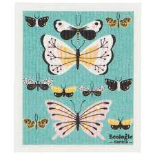 Butterflies Swedish Cellulose Dishcloth