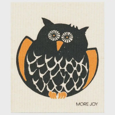 Halloween Owl Swedish Cellulose Dishcloth