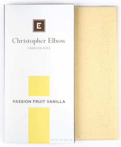 Christopher Elbow Passion Fruit Vanilla White Chocolate Bar, 2.65 oz.