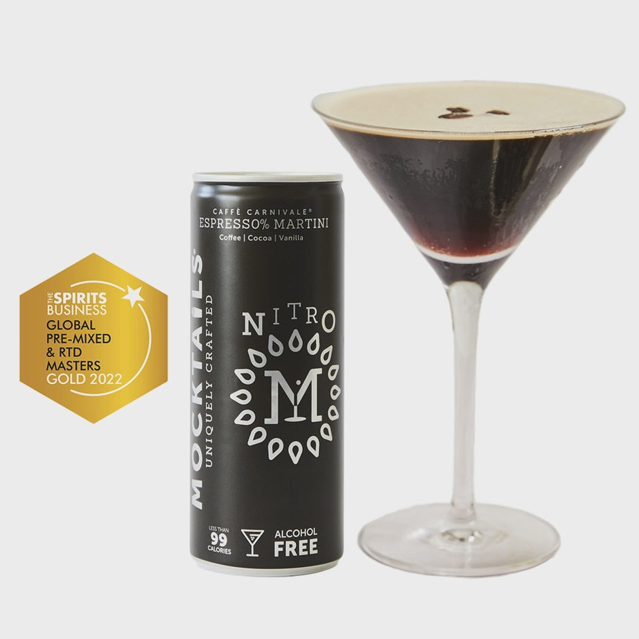 Mocktails Espresso 0% Martini, 6.8 oz. Nitro can