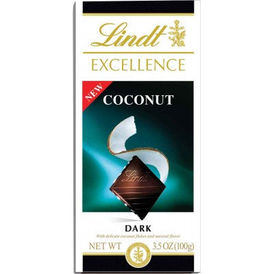 Lindt Coconut Excellence Dark Chocolate Bar