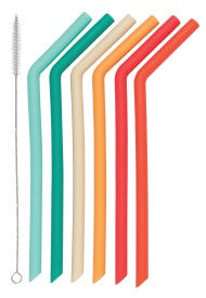 Cheer Reusable Smoothie Straws, Set of 6