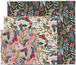 Floral Beeswax Wrap, Set of 3