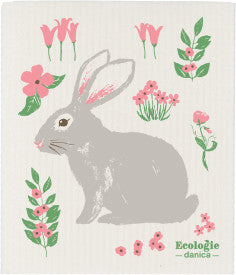 Easter Bunny Swedish Cellulose Dishcloth