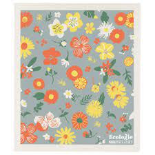 Flowers of the Month Swedish Cellulose Dishcloth
