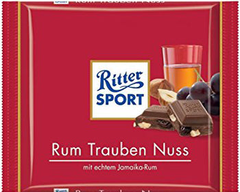 Ritter Sport Rum, Raisin & Nut