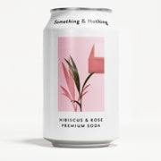 Something & Nothing Hibiscus and Rose Soda, 12 oz.