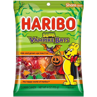 Haribo Sour Vampire Bats Gummis, 4 oz.