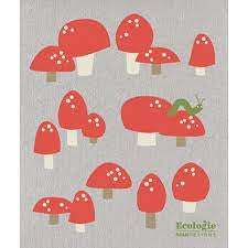 Totally Toadstools Swedish Cellulose Dishcloth